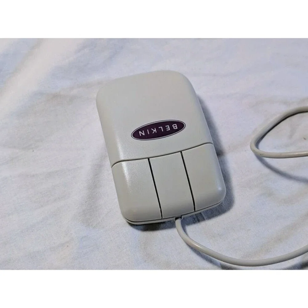 Vintage Belkin Serial & PS/2 Mouse - 990130122